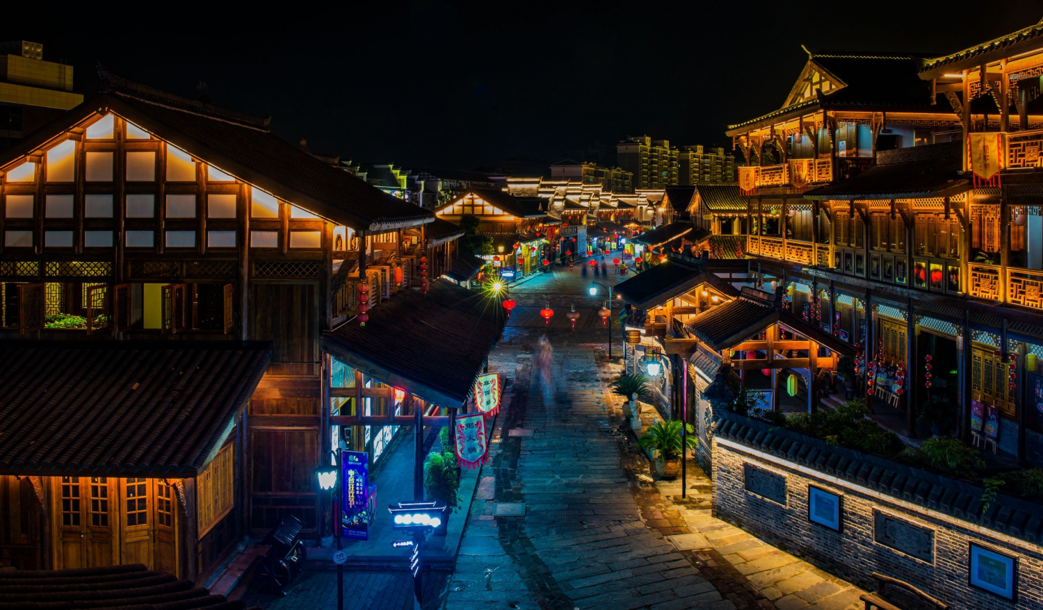 街市夜色
