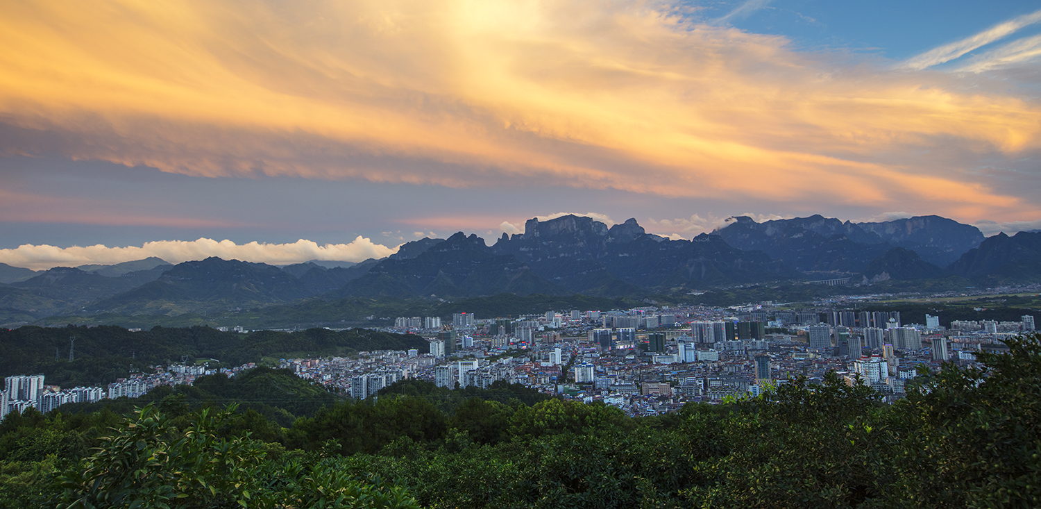 新城夕景