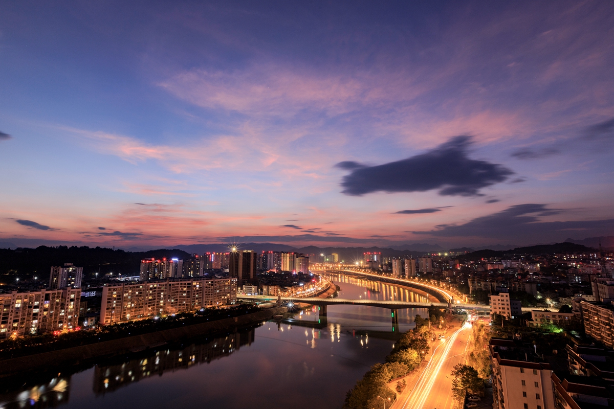 澧水大桥夜景