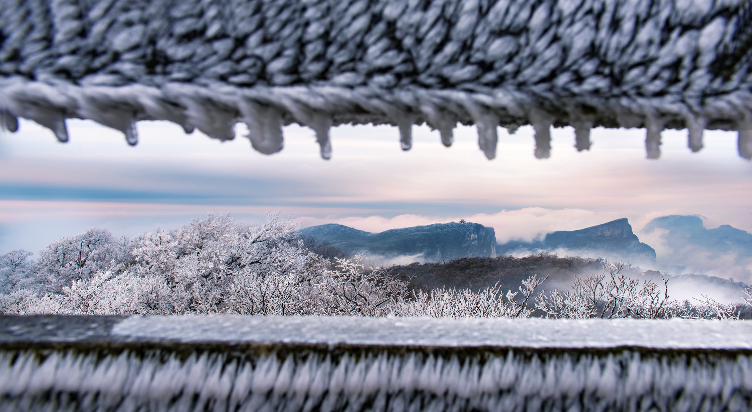 冰雪天门山