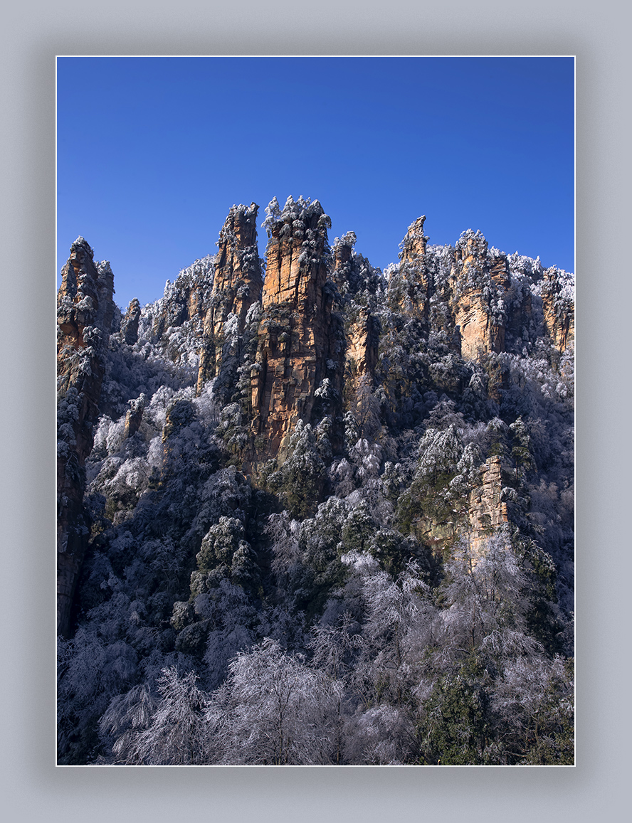 雪后天子山