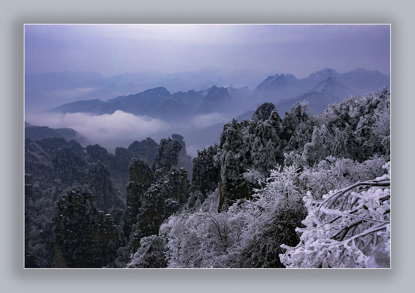天子山冬雪
