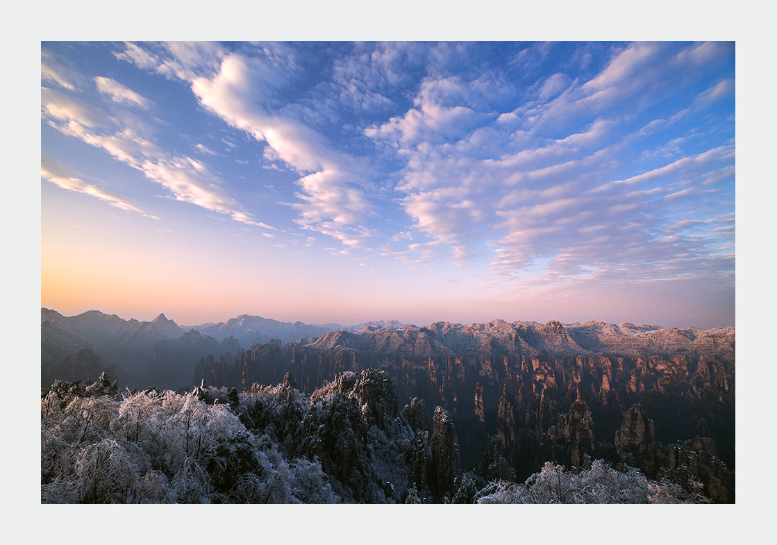 冬雪暖阳——天子山