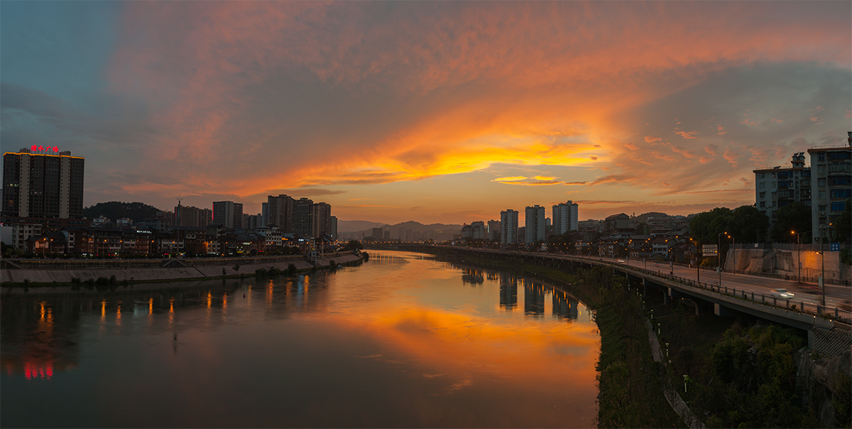 澧水晚霞