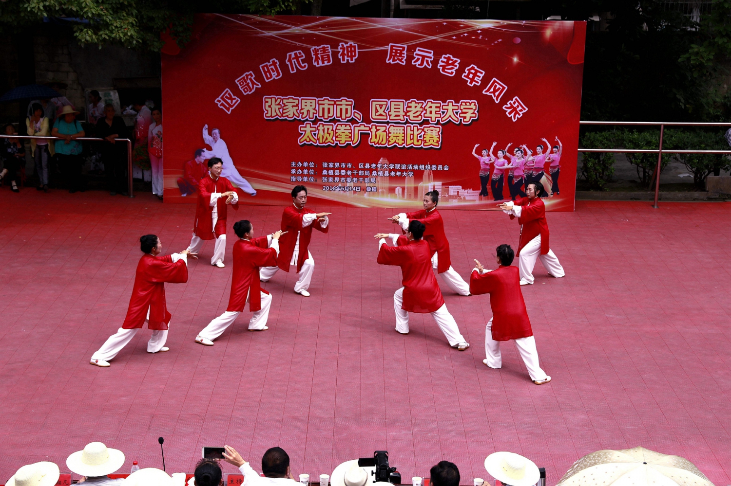 张家界市、区太极拳广场舞比赛(三)