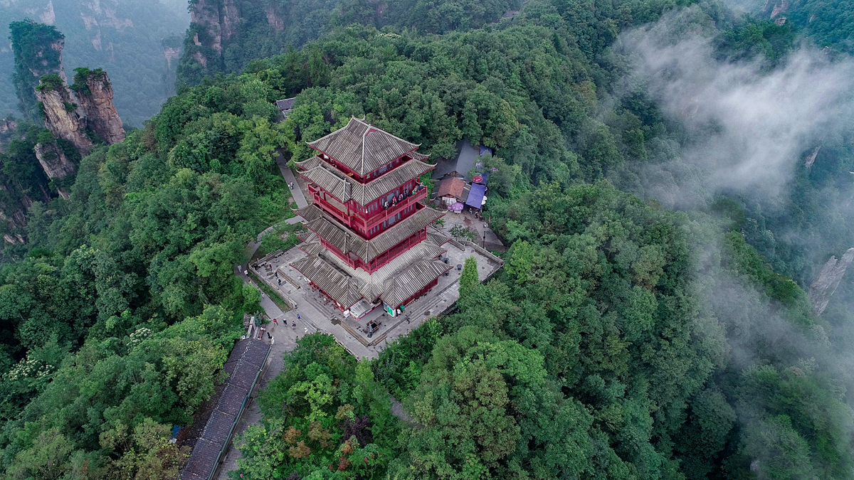 航拍天子阁