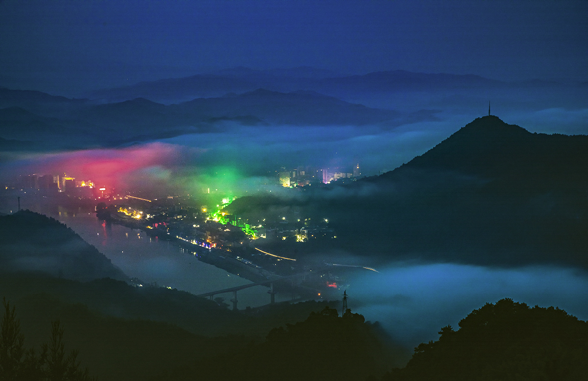 洪江夜色