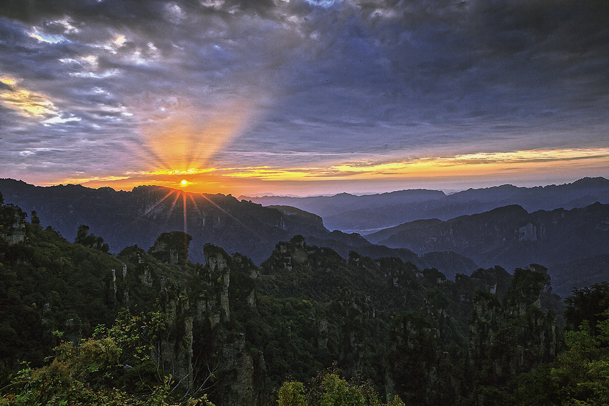 天子山日出