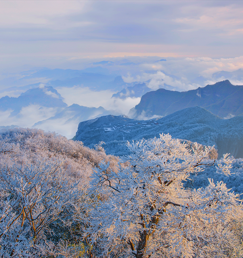 天门山雪