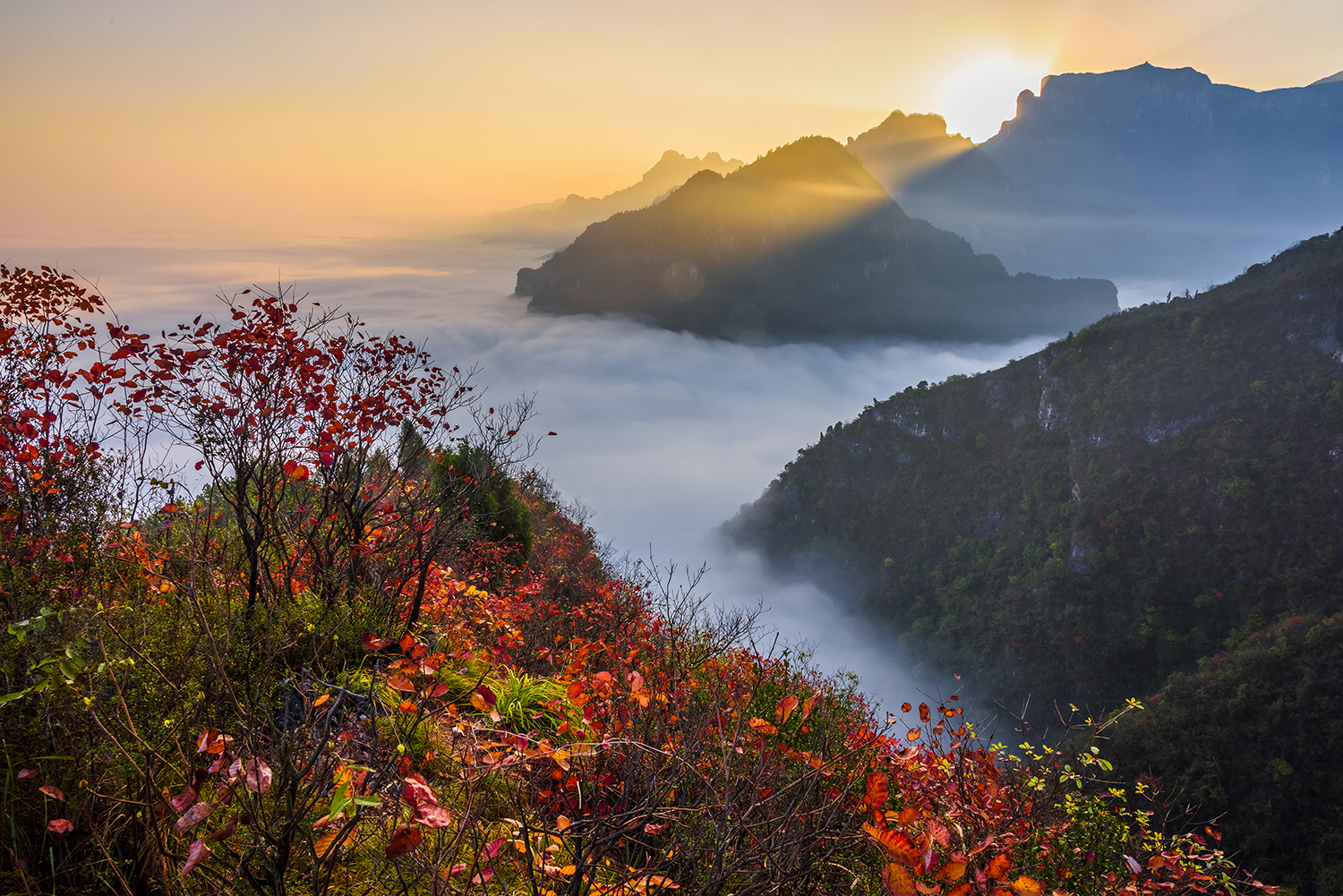 冬日崇山