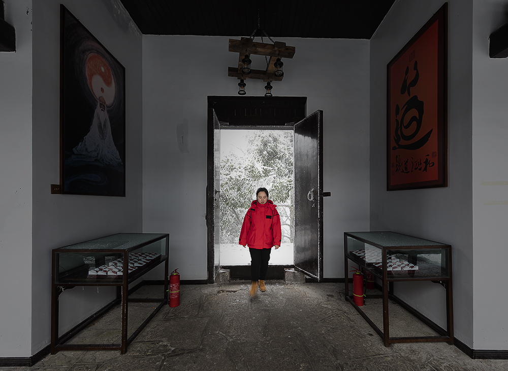 天门山瑞雪迎佳人
