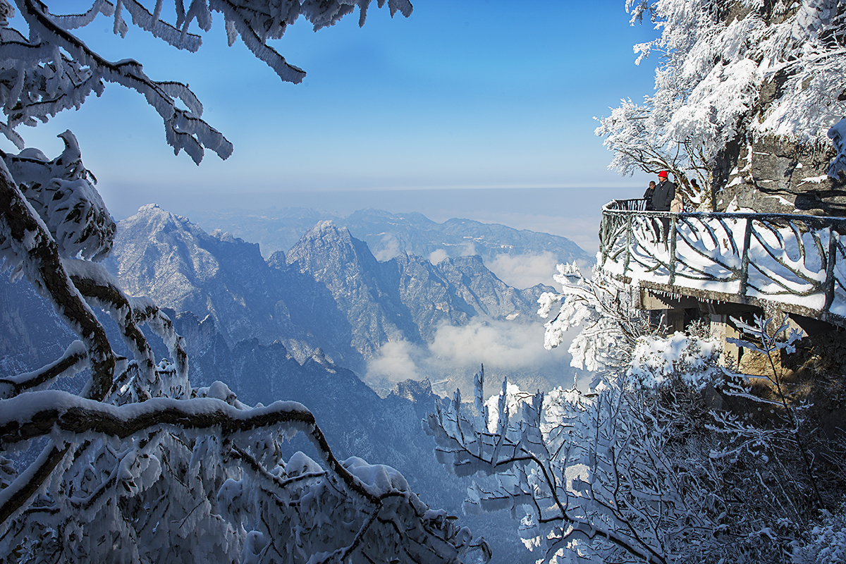 冰雪天门山