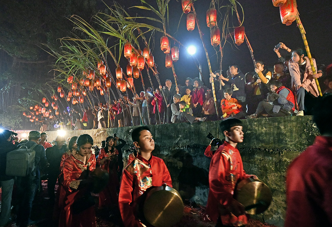 潮汕民俗-元宵游蔗灯