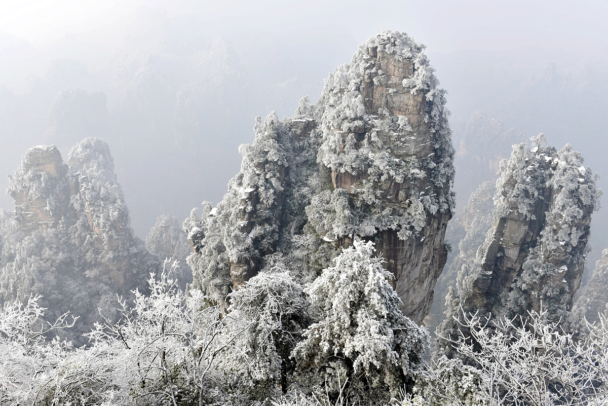 黄石寨雪景