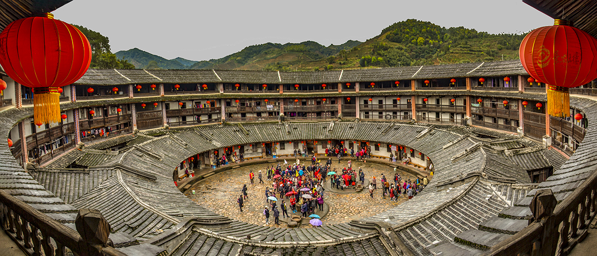 福建华安土楼（室内 拍）