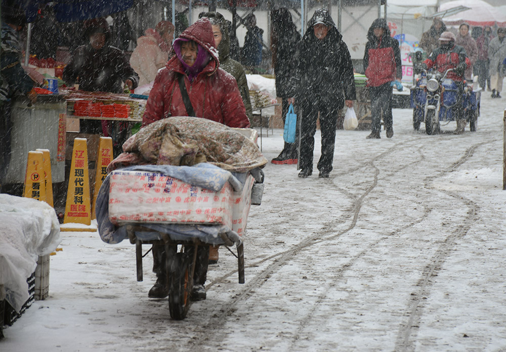 雪中商贩