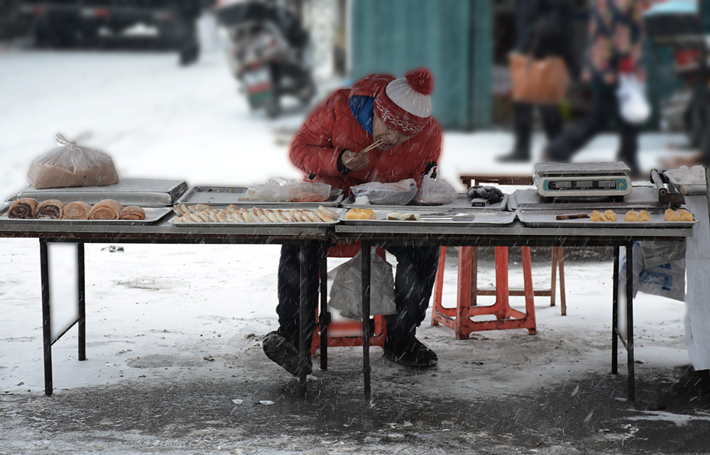 雪中风餐