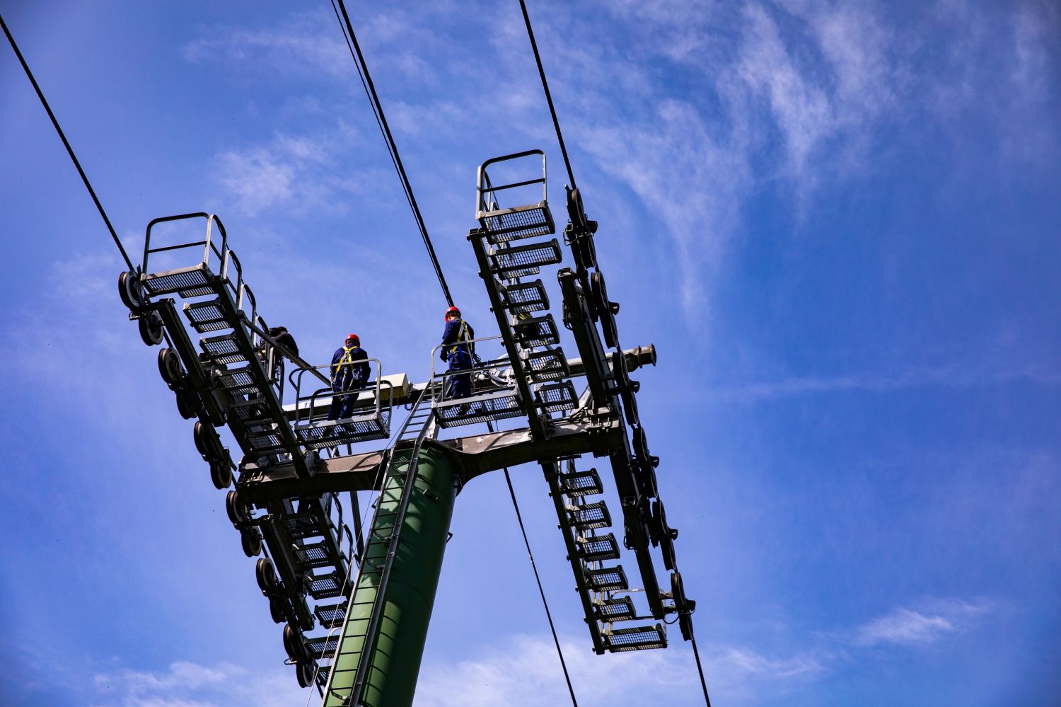 高空索道检修