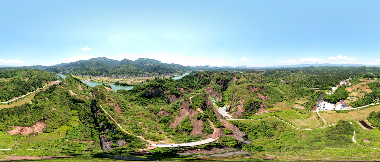 鸟瞰红岩岭