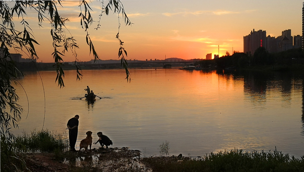 松江夕照