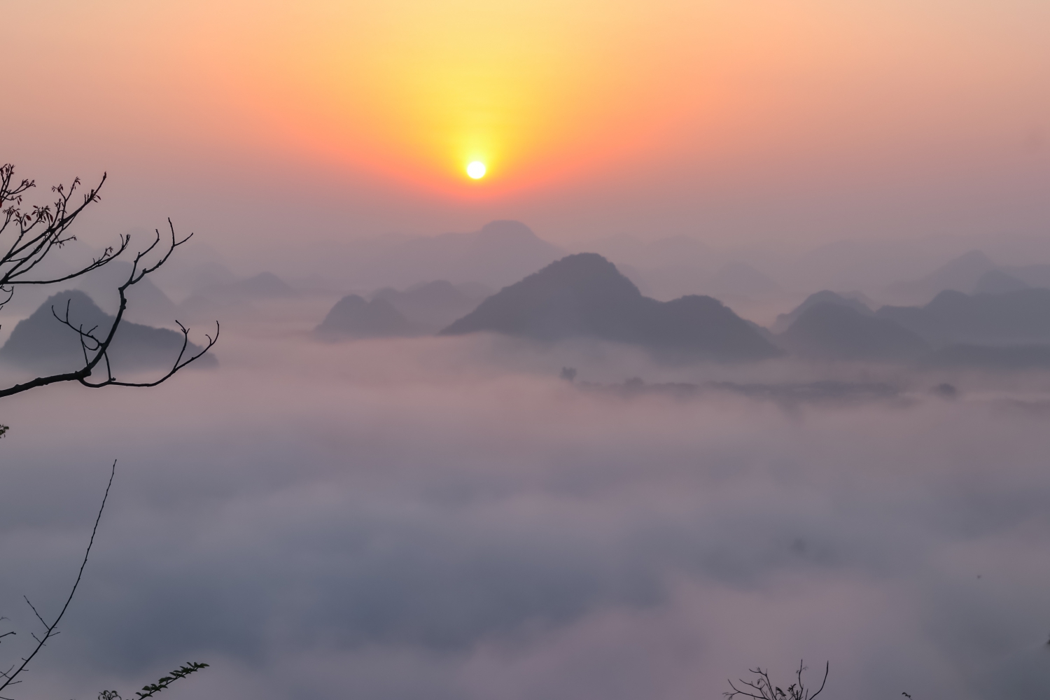 普者黑的晨曦
