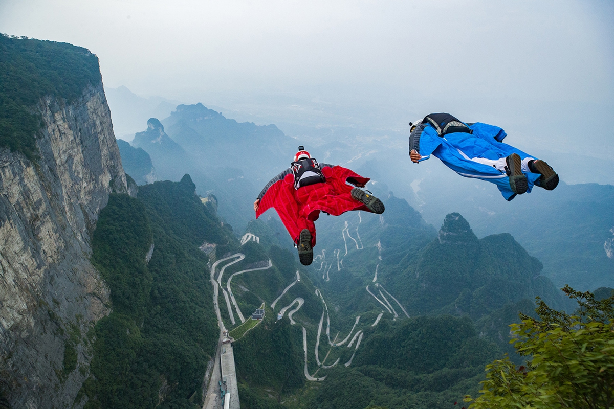 俯看天门山