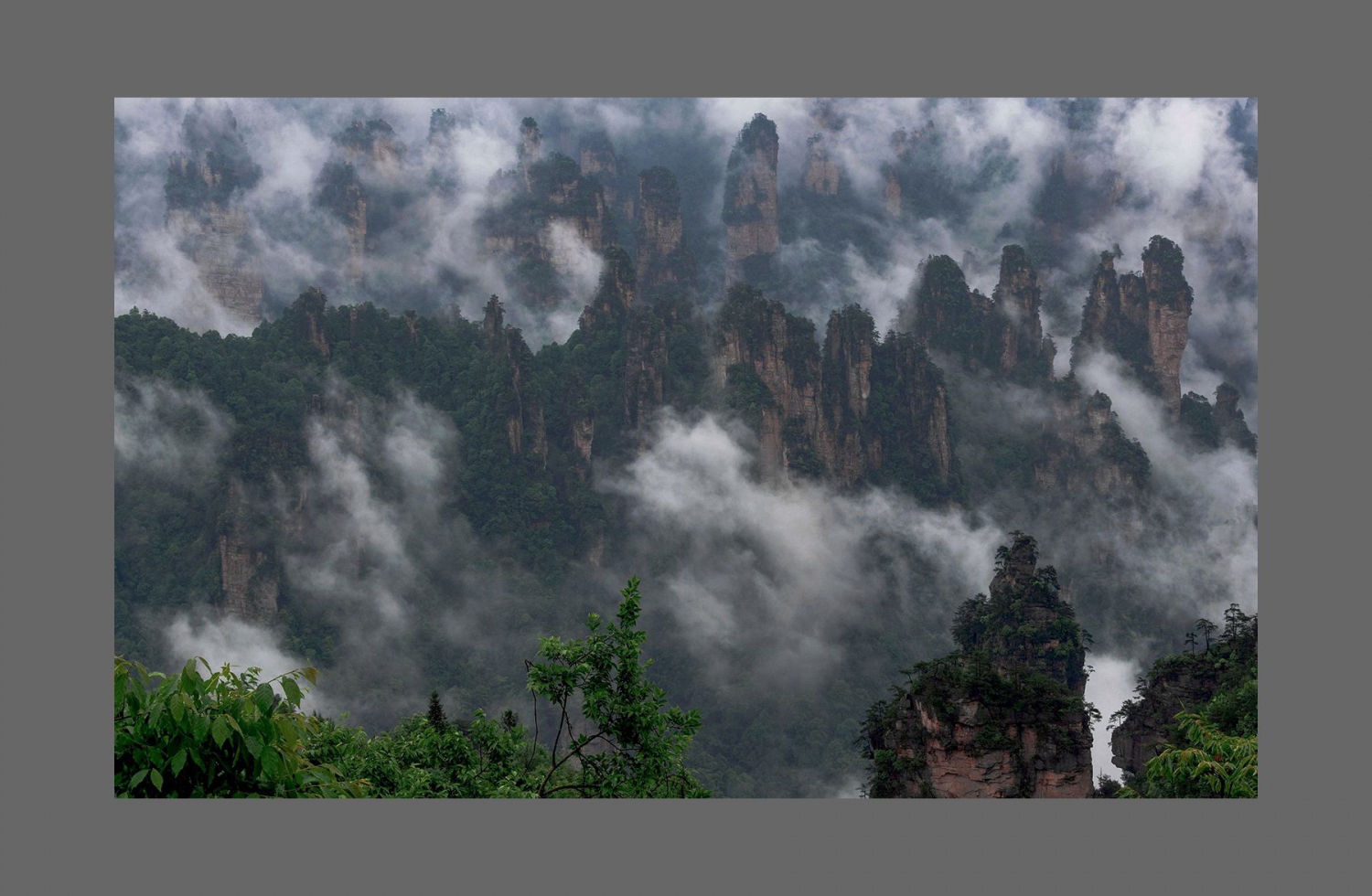 雾锁天子山