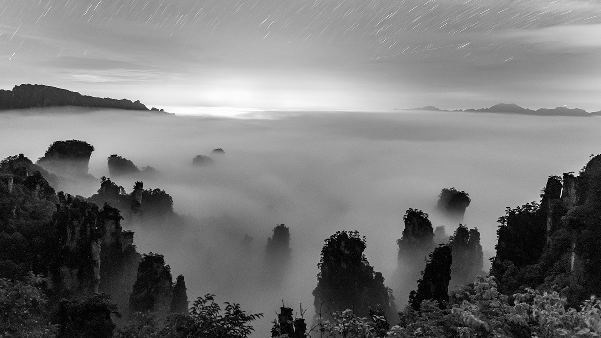 暮色天子山