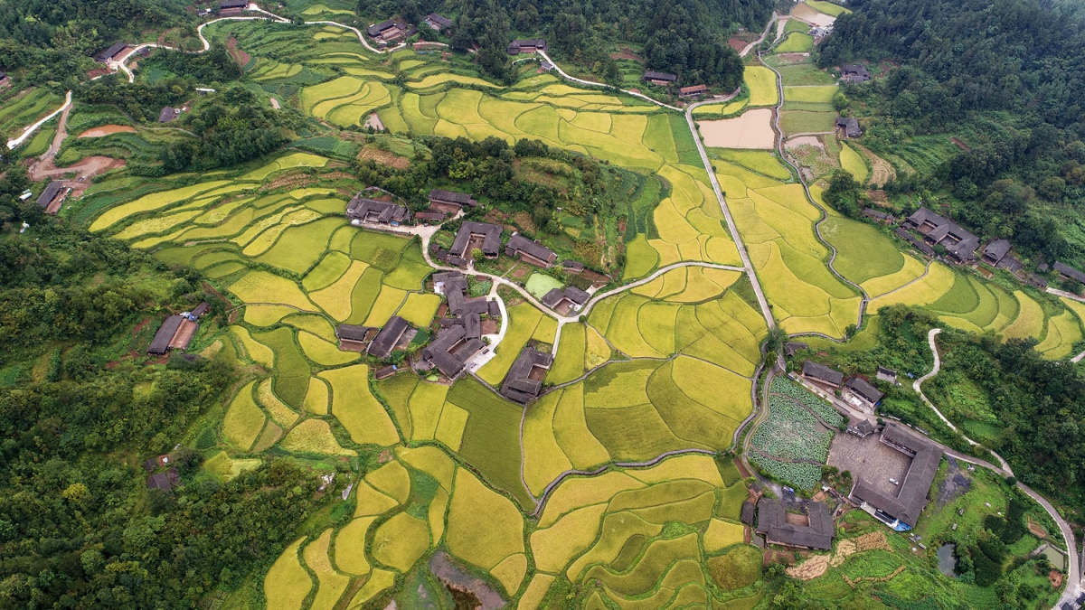 金秋石堰坪