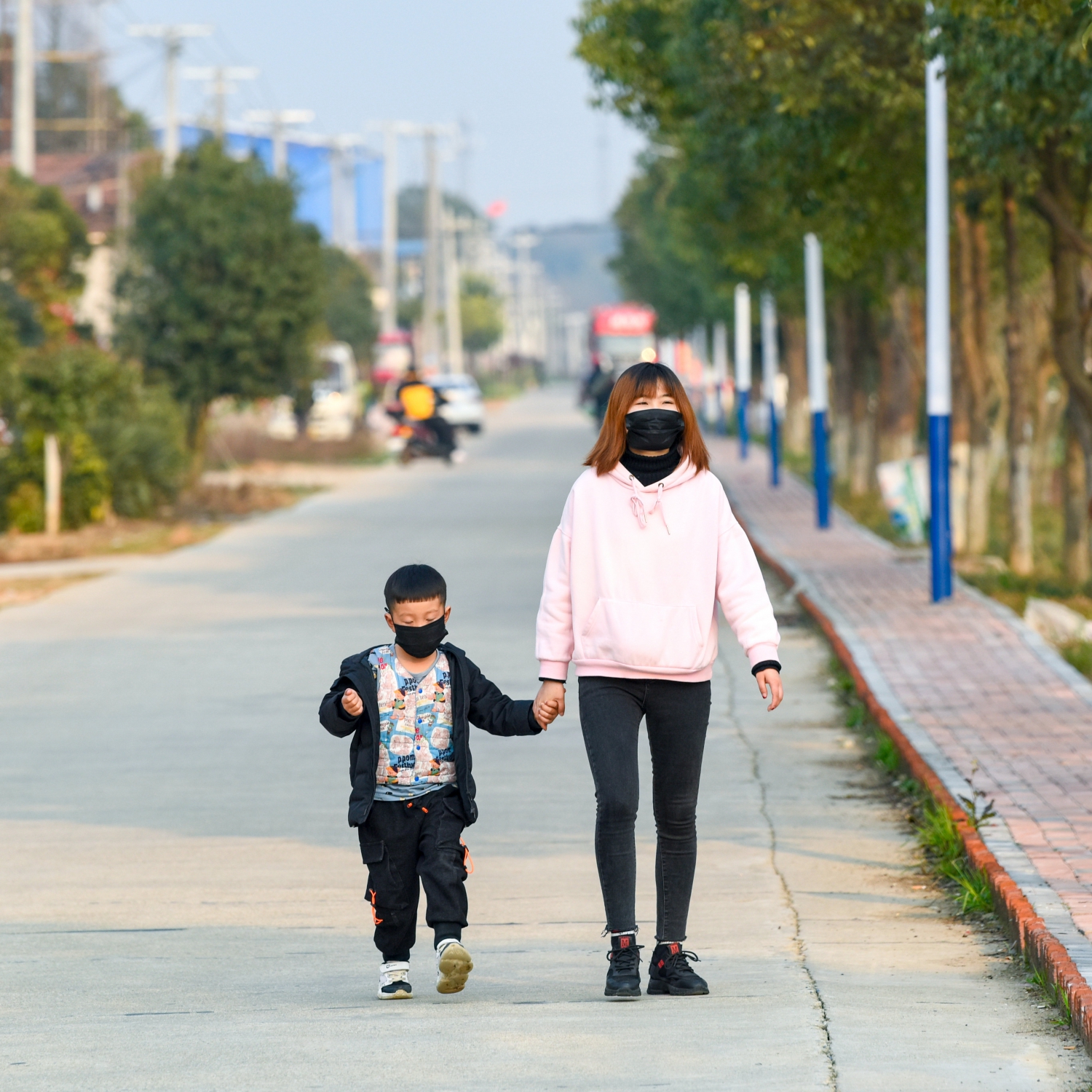 母子抗疫
