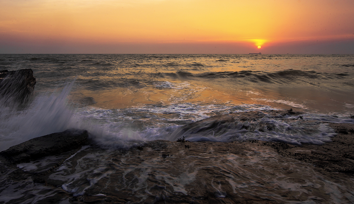 海上日落