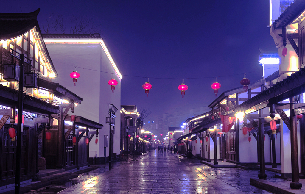 雨夜河街