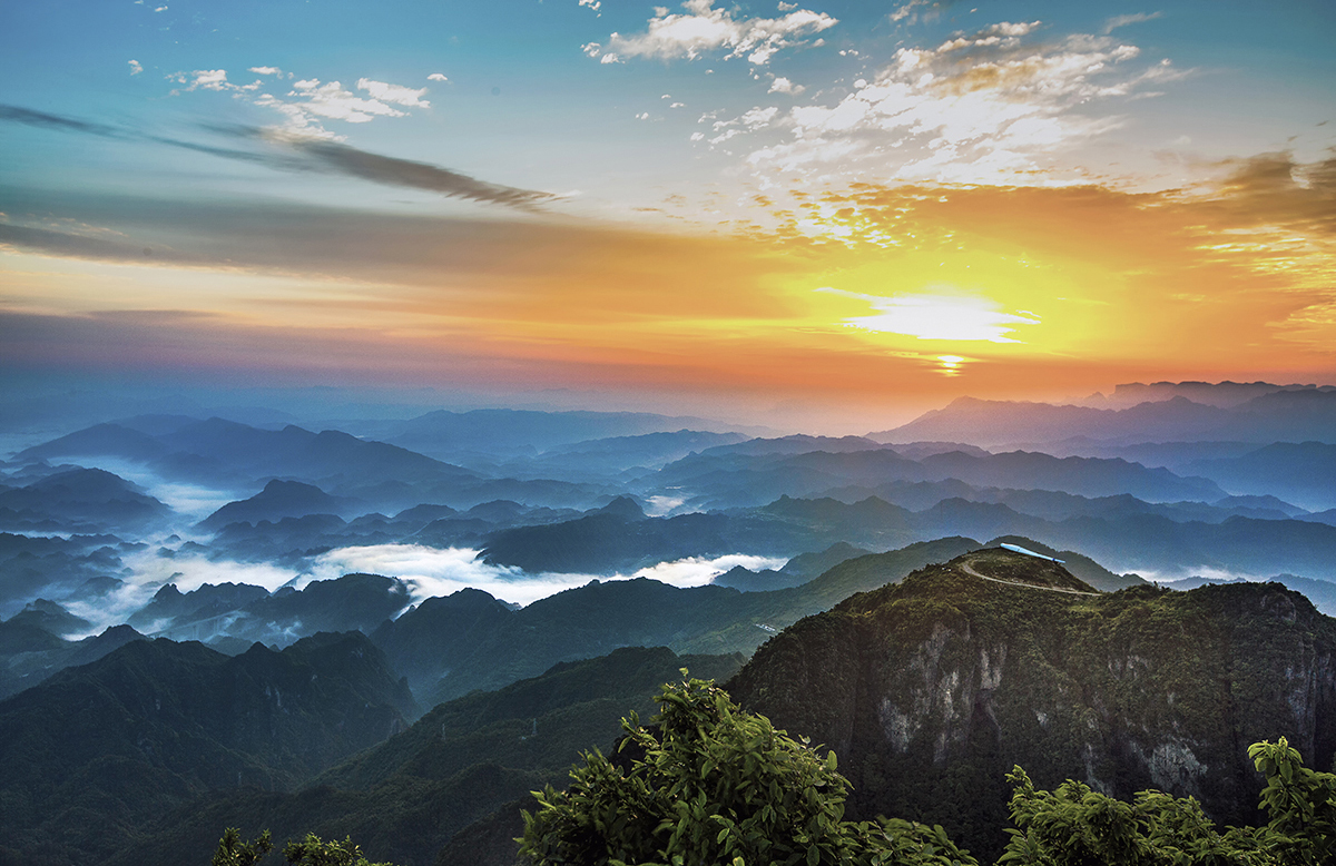 羊峰山日出
