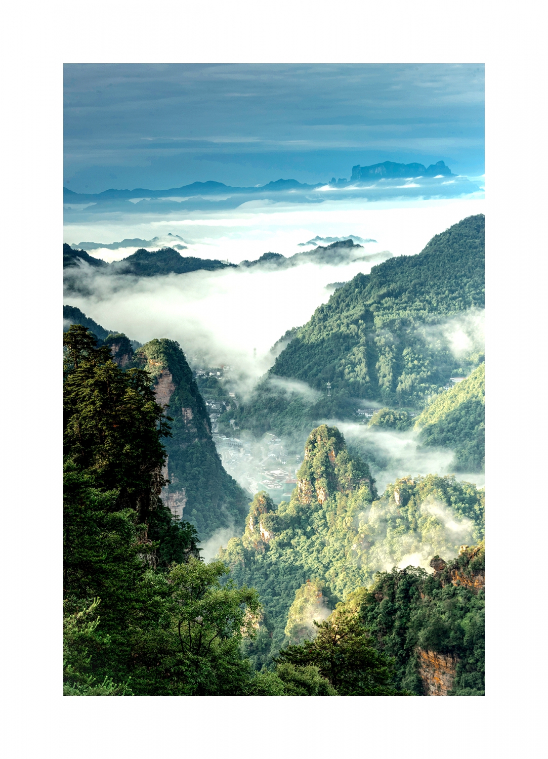 遥望天门山