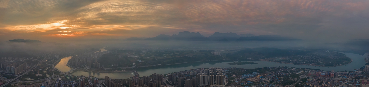 张家界旅游新城全景图