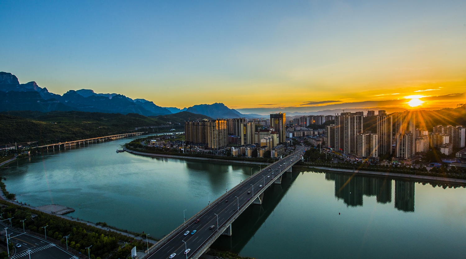 城市黄昏