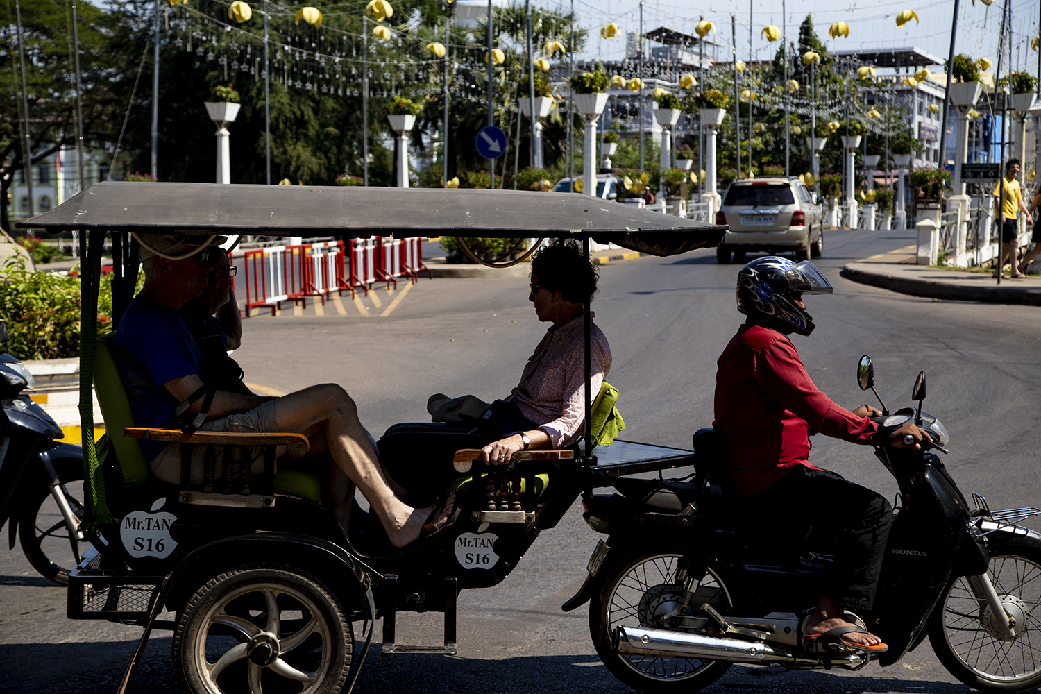 柬埔寨街头摩的